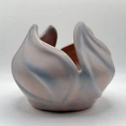 Van Briggle Art Pottery Lotus Tulip Leaf Vase Bowl - Mauve