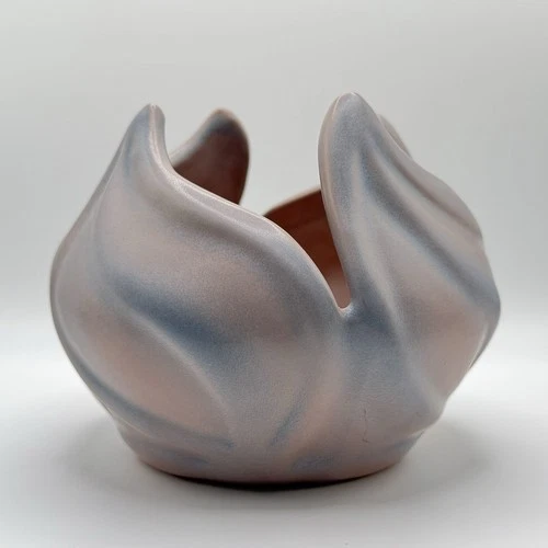 Van Briggle Art Pottery Lotus Tulip Leaf Vase Bowl - Mauve