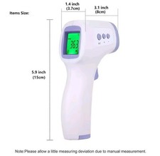 Digital IR Thermometer Forehead Ear Non-contact Infrared Body Temperature Gun