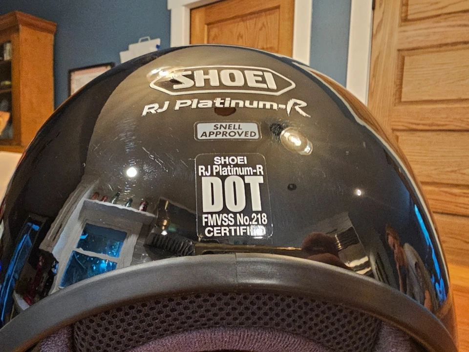Casco Shoei RJ Platinum R negro liso (M) Foto 3 de 4