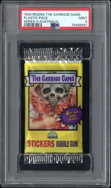 Garbage Pail Kids 1990 REGINA The Garbage Gang Australia 4th Series Pack PSA 9 view 1