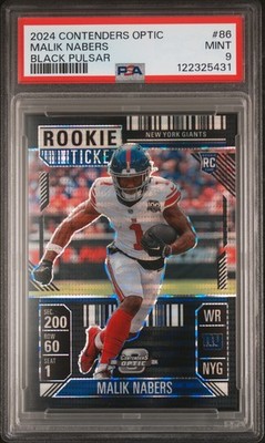 2024 CONTENDERS OPTIC BLACK PULSAR #86 MALIK NABERS 4/5 PSA 9