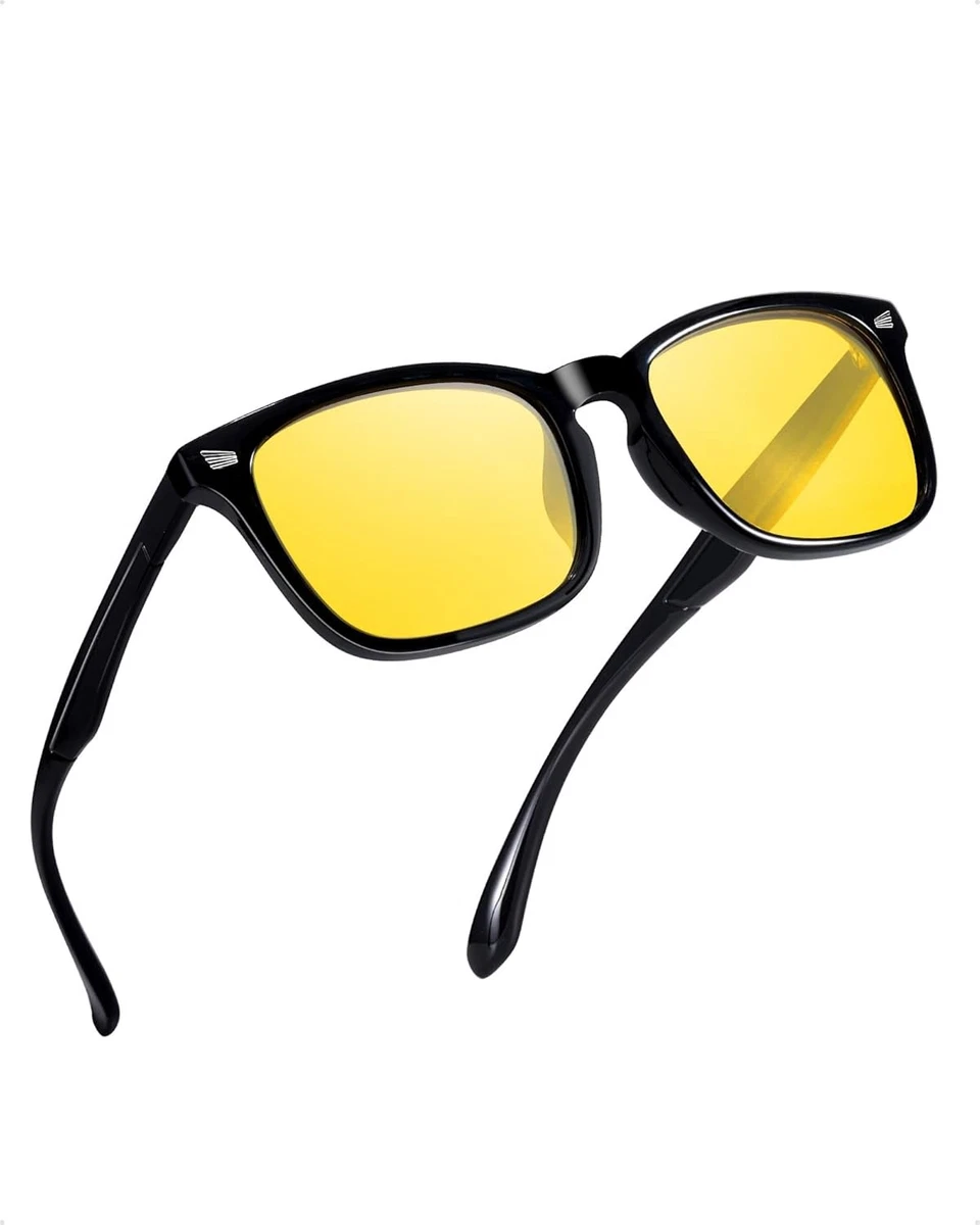 Lunettes De Conduite Jour & Nuit Night Sun – Verres Jaunes Pour Une Vision Améliorée
