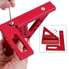 Woodworking Scribing Ruler with 22 5 to 90 Degree Angle Stops for Precision