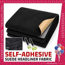 Car Headliner Fabric Foam Backed Suede Match Roof Liner Sag Upholstery 59" Wide