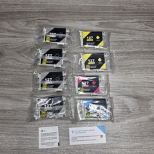 8 Epson 127 Compatible Ink Cartridges 4 Black 2 Yellow 1 Cyan 1 Magenta