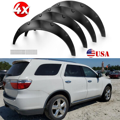 For Dodge Durango 4PCS Fender Flares 4.5'' Flexible Wide Body Kit Wheel Arches US