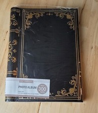 K Company PHOTO ALBUM Black Spiral Library Holds 300 Photos 9.5"x13" Photo Safe