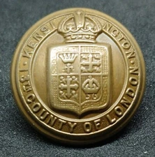 WWI 13th Kensington County Of London Regiment Military Button (Large) by Gaunt 