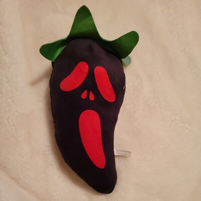 RARE Ghost Face Pepper Pillow Plush Scream Halloween Hard To Find Fast Shipping 