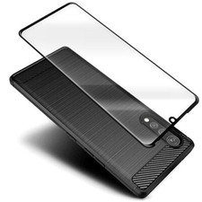 Tempered Glass Screen Protector Heavy-Duty TPU Case fits LG Velvet 4G LM-G910EMW