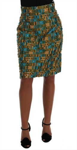 Jupe Mini Dolce & Gabbana Floral Jacquard Multicolore - Taille M (IT42/US8) - Neuf Avec étiquettes