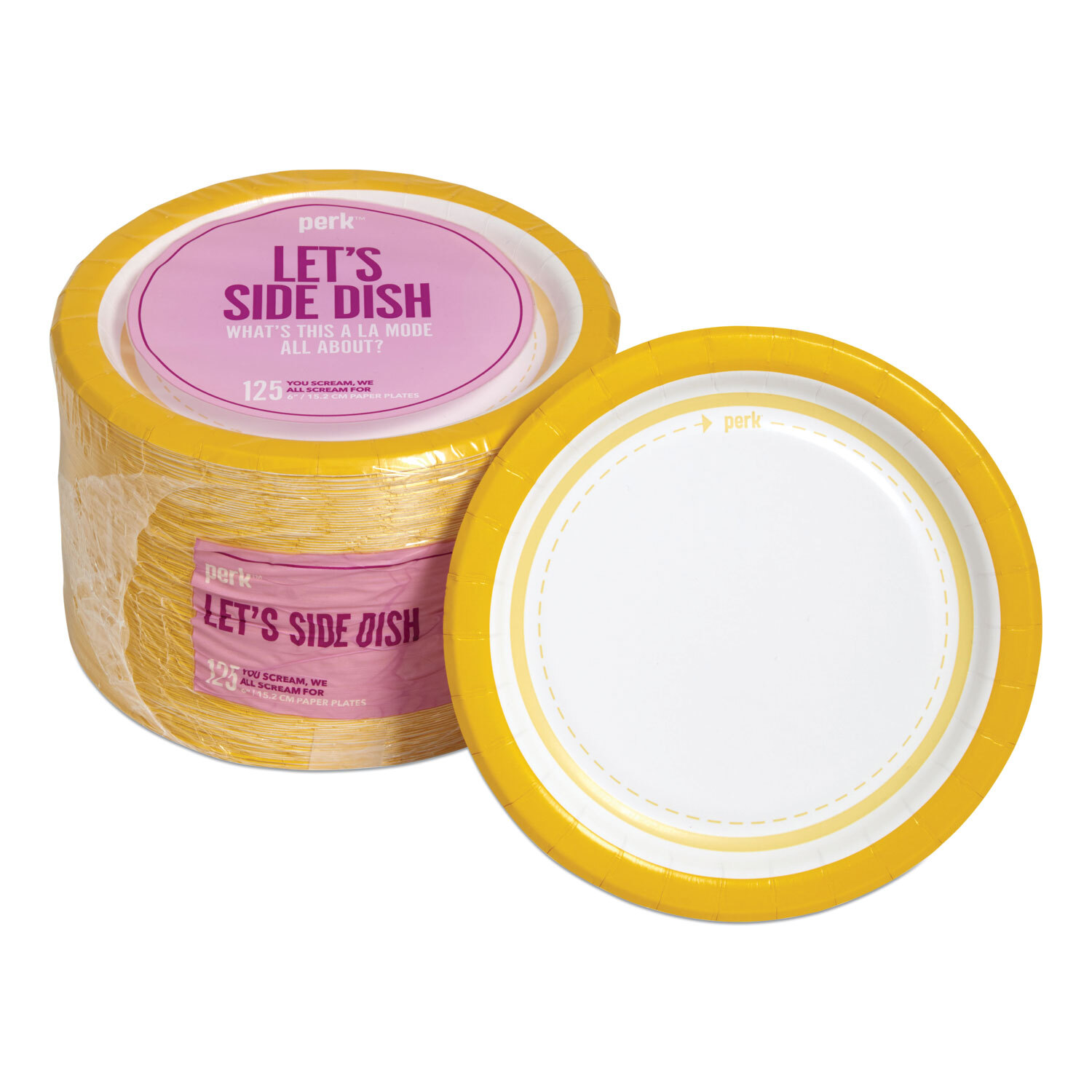 Everyday Paper Plates 6 dia WhiteYellow 125Pack PK54328 4990₽