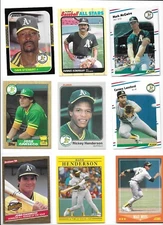 Oakland A's 1989 World Series Champs Team Lot of (40) Different Canseco McGwire