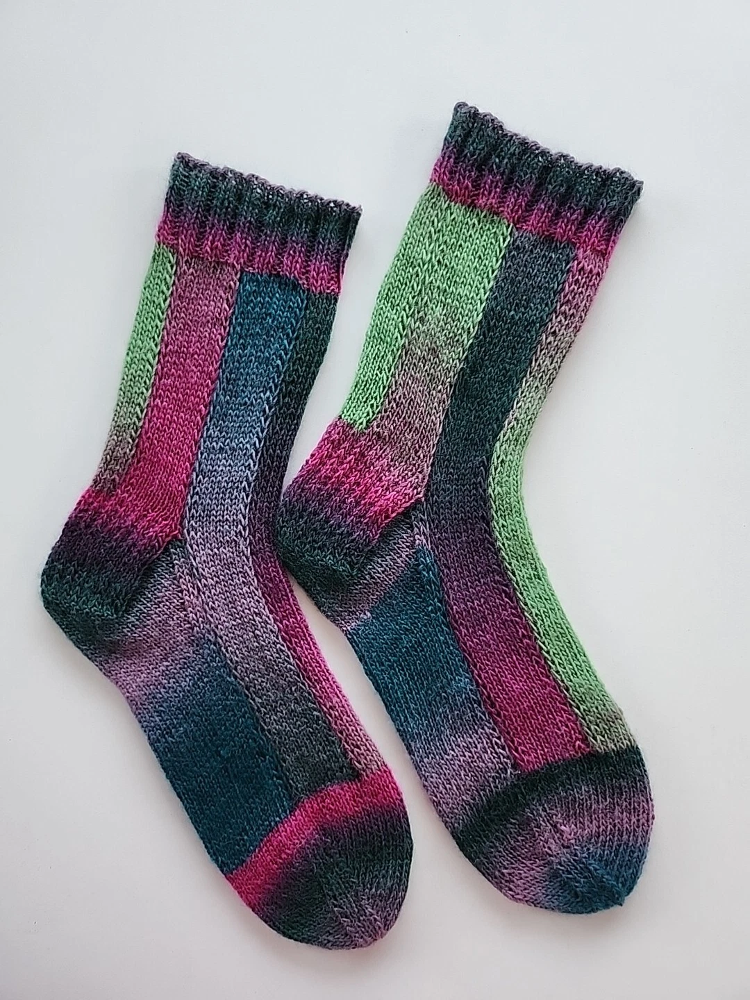 Hand Knitted Wool Socks Size 5-7 #37