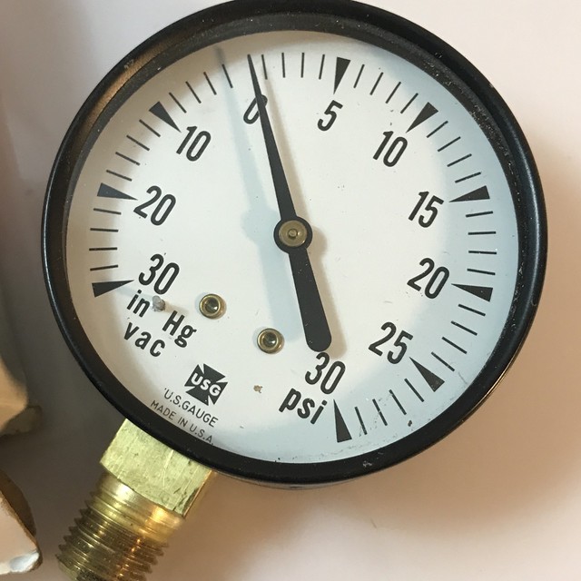 Vtg Brass CAT Caterpillar 3p1566 KPA Pressure Gage Gauge USG 39314 for