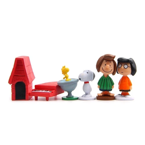 12 Stk Snoopy Die Peanuts Figuren Sammlung Charlie Brown Linus Comic Serie Doll - Bild 6 von 8