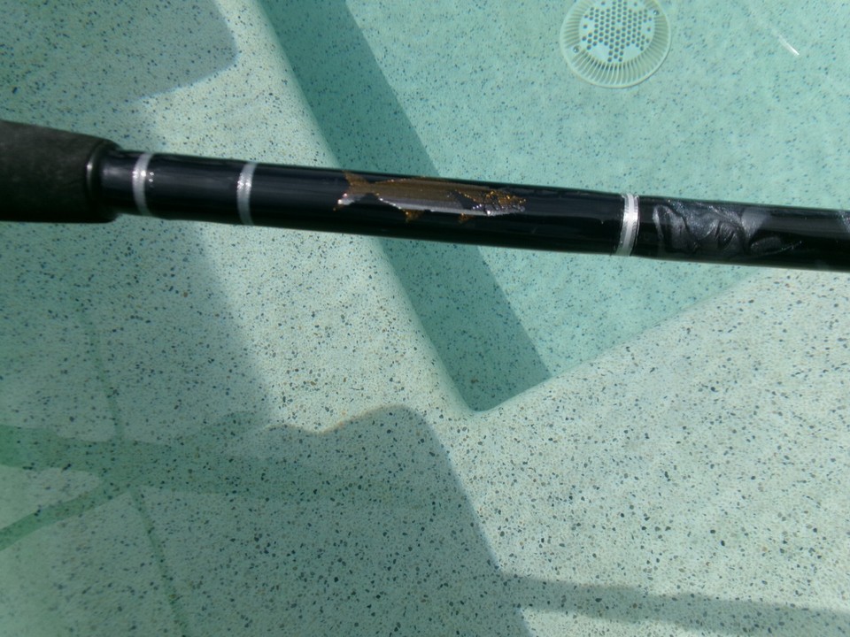 New, custom built, 7'6", 2040 lb. spinning rod w/handwoven Cobia eBay