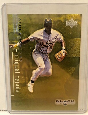 1999 Upper Deck Black Diamond Triple 0231/1500 Miguel Tejada #60 Baseball Card