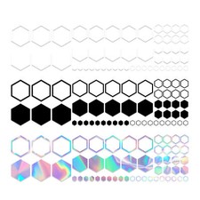 Car Decal Honeycomb Graphic Stickers For Car Hexagonal Auto Decoration