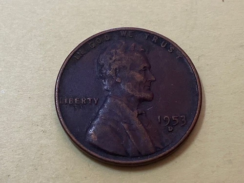 1953-D LINCOLN WHEAT PENNY ONE CENT