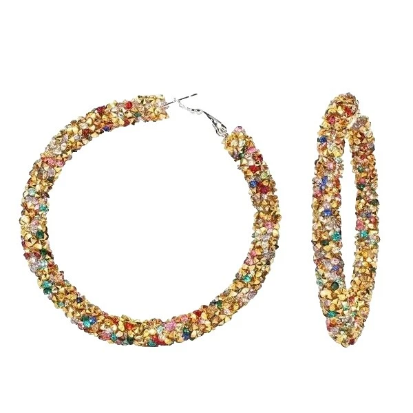 Stainless Steel Hoop Beauty Fashion Earrings