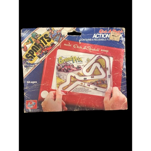 Vintage Etch A Sketch Fun Screens Action Pack Sports Missing One Film, Vintage