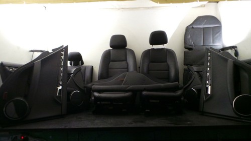 Y247-099 Mercedes W204 Lederausstattung Ledersitze Türverkleidung Set Schwarz