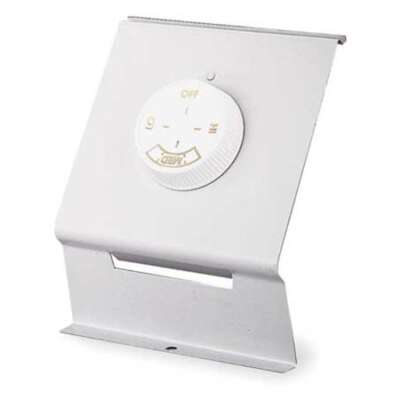 Dayton 3Ug91 Electric Baseboard Heater Thermostat, 2 Poles, Northern White,