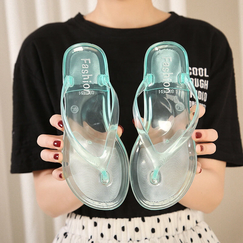 Womens jelly cheap flip flops