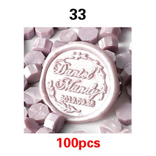 100pcs Sealing Wax Beads For DIY Seal Stamp Beaded Wedding Envelope Invitation - Picture 44 of 62