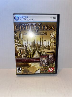 CIVILIZATION IV 4 Gold Edition Sid Meiers Game Of The Year & Warlord Exp. MAC