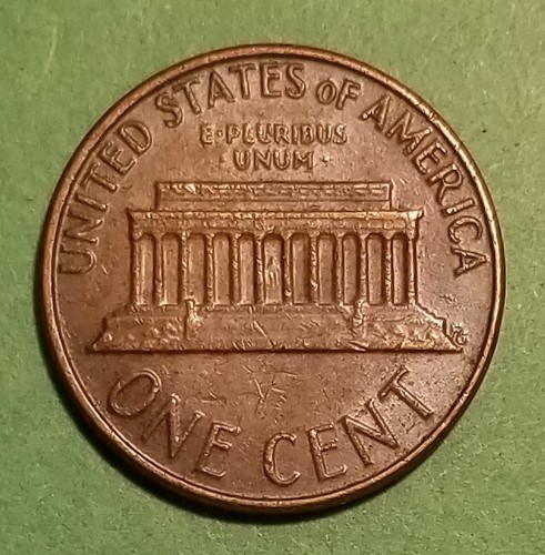 1971 (?) 19xx 1c Obv Strike Thru Weak Date Lincoln Cent - Picture 2 of 2