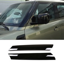 Glossy Black Windshield A-pillar Cover Panel Trim For Land Rover Defender 20-23 Glossy Black Windshield A-pillar Cover Panel Trim For Land Rover Defender 20-23