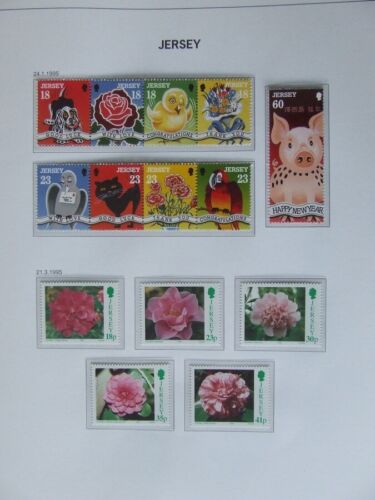 JERSEY 1995 MINT STAMPS & MINI SHEET COLLECTION, SEE THE 5 PHOTOS - Afbeelding 1 van 5