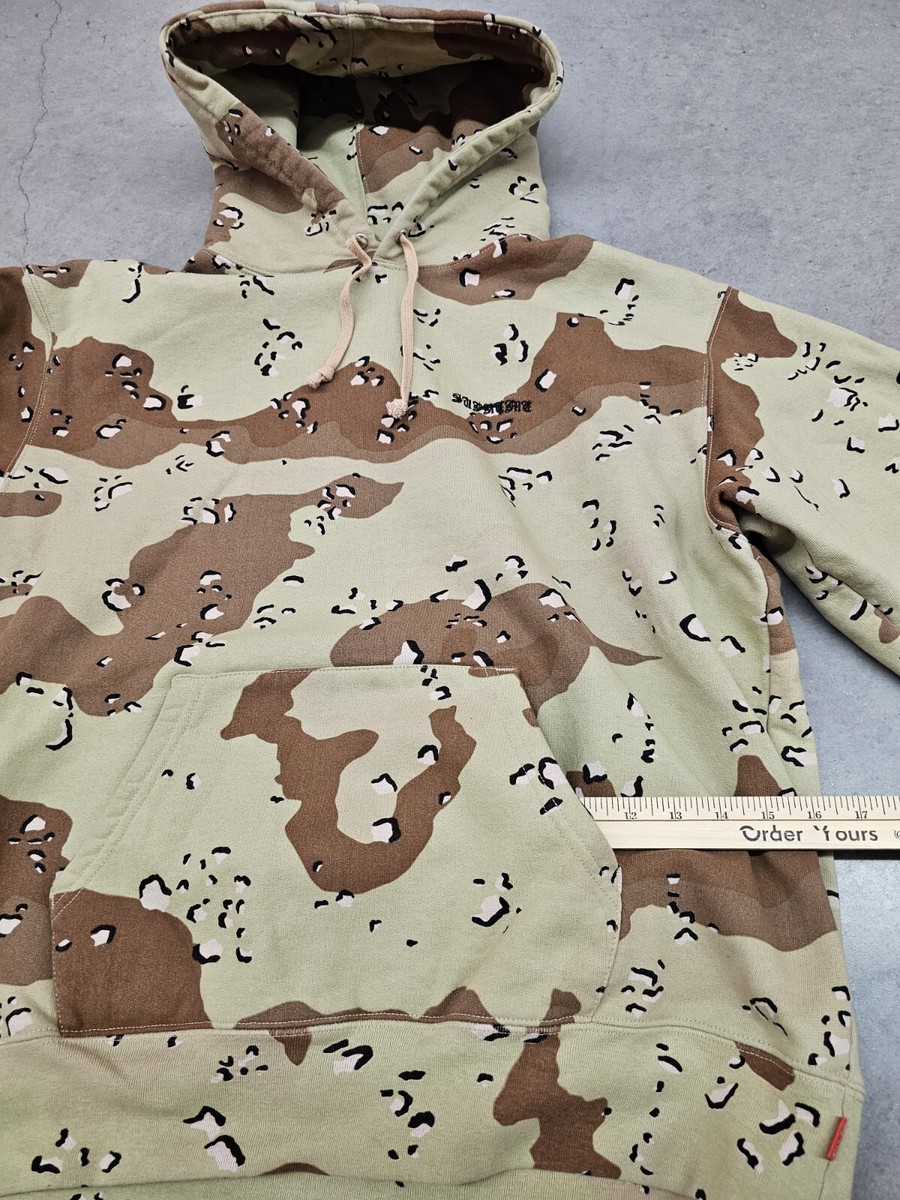 Supreme Peace Hooded Sweatshirt FW20 Chocolate Chip Camo Size