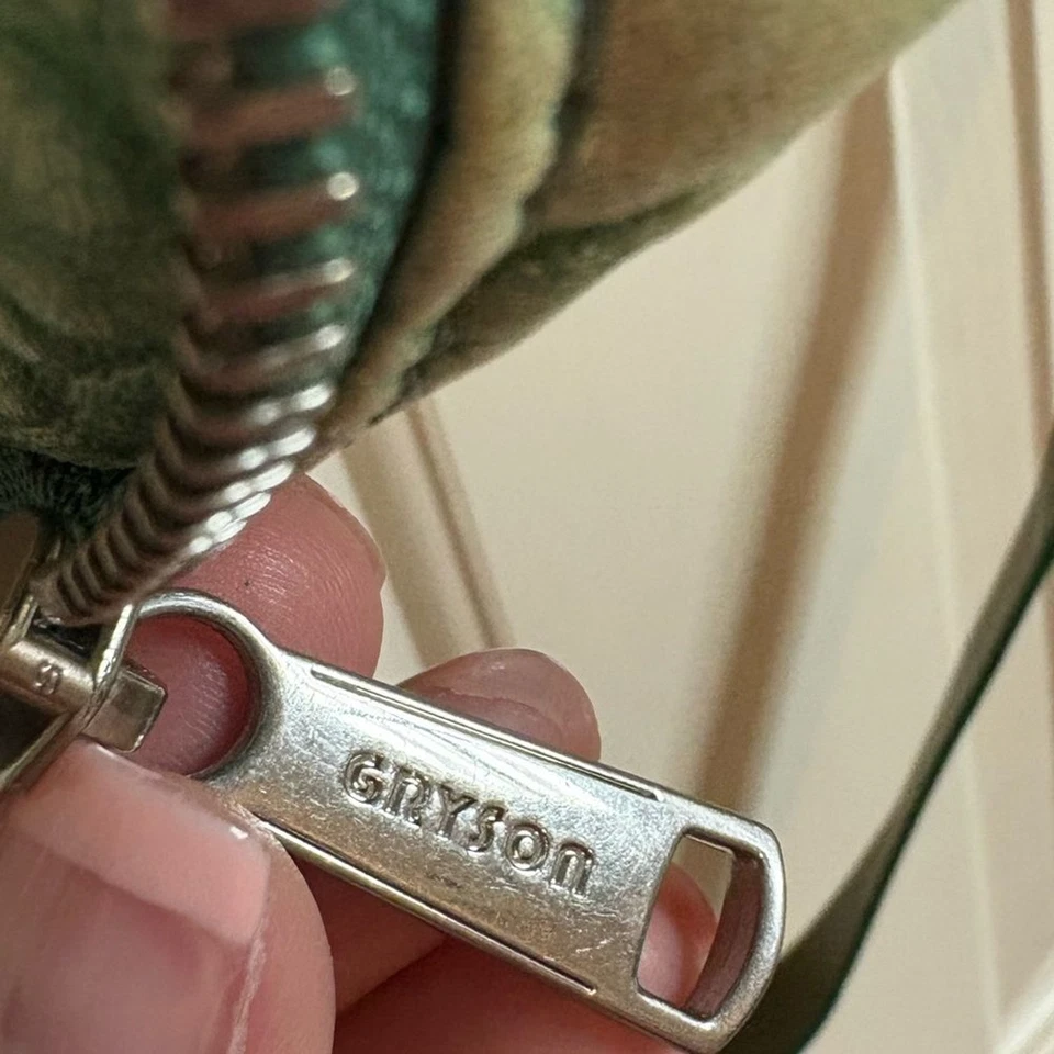 Cartera Bandolera Joy GRYSON RARA Cuero Guijarro Verde Foto 4 de 4