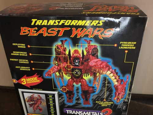 1999 HASBRO TRANSMETAL 2 TRANSFORMER BEAST WAR EVIL PREDACON MEGATRON DRAGON NIB - Picture 10 of 12