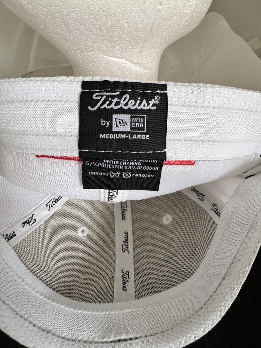 Titleist Hat Golf Baseball New Pro V1 FJ White M L Cap Medium