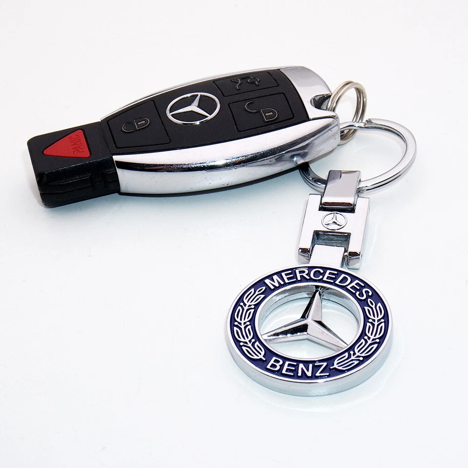 3D Para Mercedes-Benz AMG Sport Logo Aleación Coche Hogar Llavero Anillo Decoración Regalo Foto 4 de 4