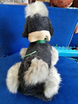Vieux Chien Téléguidé – Peluche Ancienne / Jouet Vintage – État D’Occasion