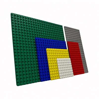 Brick Baseplate - 10 Sizes, 26 Colors (Various Shown)