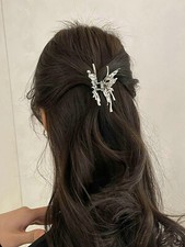 18 Pezzi Fermagli Per Capelli A Farfalla Mollette Glitterate Clip Per (Y9f - Foto 8