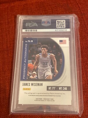Prizm Rookie James Wiseman Auto PSA 【公式通販】