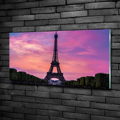 Wandbild aus Plexiglas  Druck auf Acryl 100x50 Eiffelturm Paris