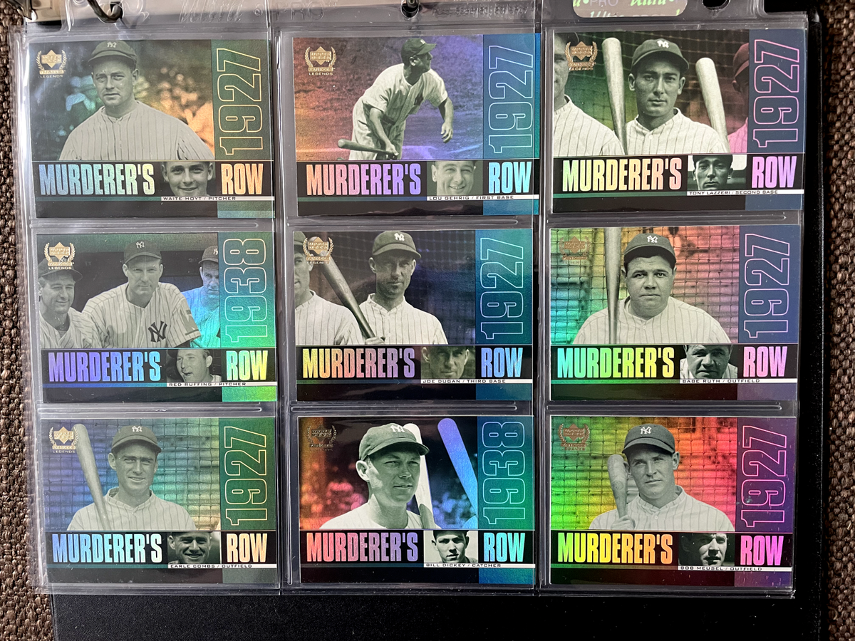 2000 UD YANKEES LEGENDS メモラビリア3枚組 2000 Upper Deck Yankees Legends Set #1-90 + 5 Insert Sets In