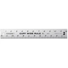 Fairgate Cuff Wide Rule 1-1/4" X 12", 14-100 Cuff-Width Ruler