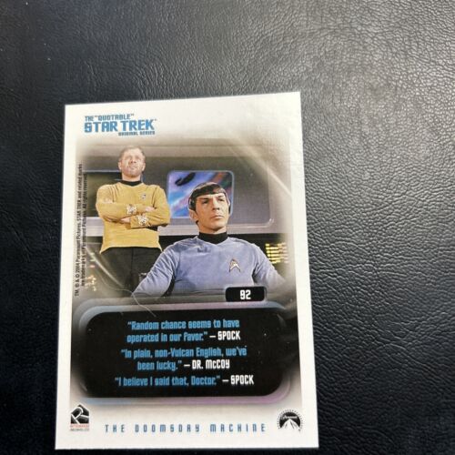 Jb25 Star Trek The Original Series Quotable 2004 #92 Captain Kirk Spock - Picture 1 of 2