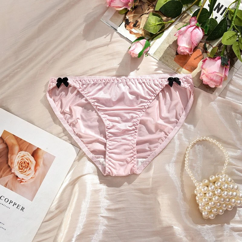 6 Pack Lot Sexy Womens Satin Panties Bikinis Briefs Underwear Ladies Lingeries - Image 2 of 4