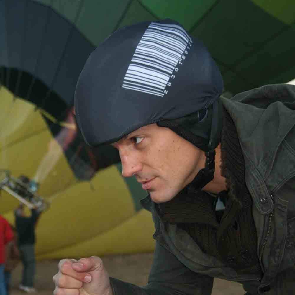 Couvre casque de ski enfant universel Code-Barres extensible